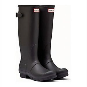Tall Black Hunter Boots